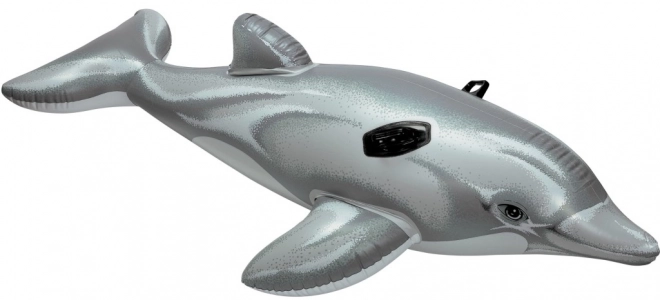 Modri napihljivi delfin z ročaji