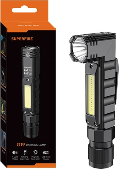 Večnamenska svetilka Superfire G19, 200 lm, USB
