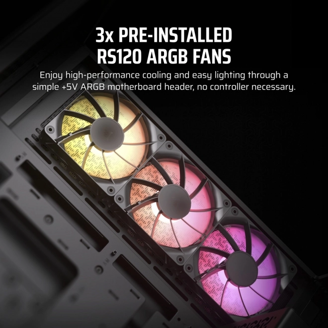 Ohišje računalnika Mid-Tower 3500X ICUE LINK RGB TG črna