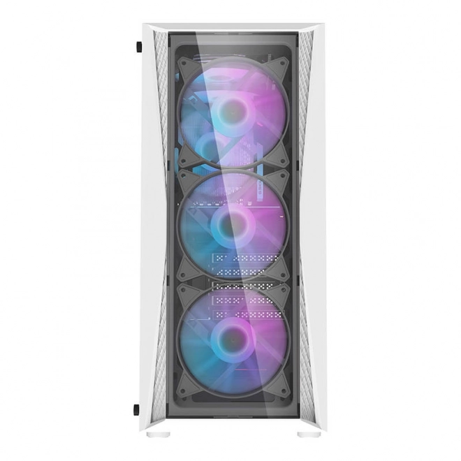Računalniško ohišje Darkflash DK352 Plus s 4 ventilatorji (črno-bela)