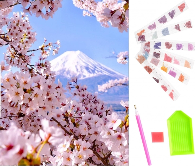 Komplet za diamantno slikanje - sakura