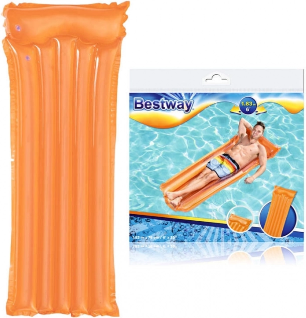 Bestway napihljiva blazina Deluxe 183 × 76 cm – Oranžna