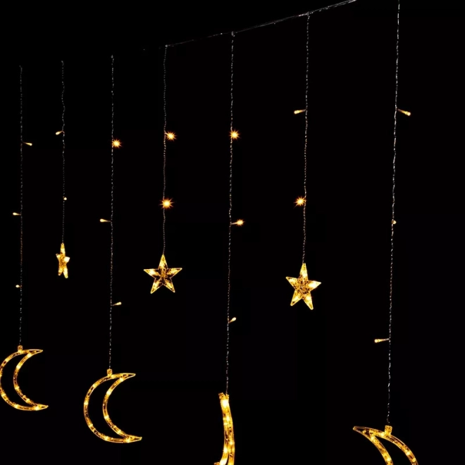 Dekorativna LED razsvetljava Luna in Zvezde 96 LED