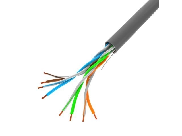 Omrežni kabel LAN UTP 100MB/s siv 100m