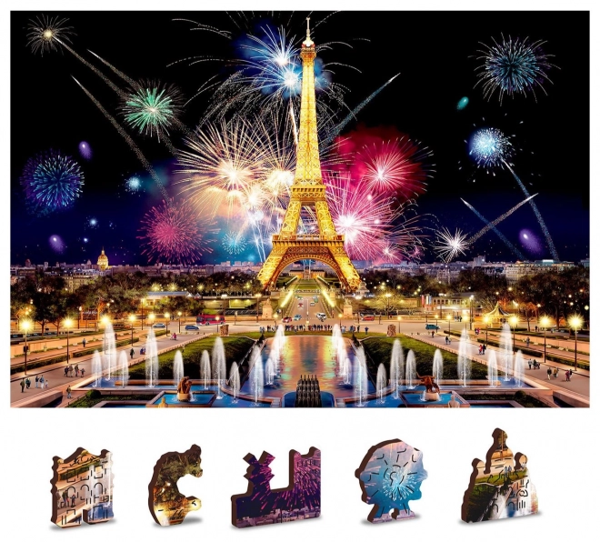Leseno puzzle Nočna Pariz