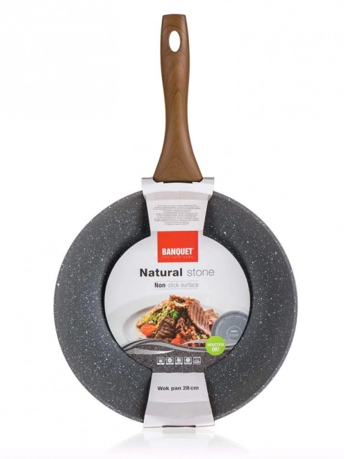 Ponev WOK 28 cm NARAVNI KAMEN
