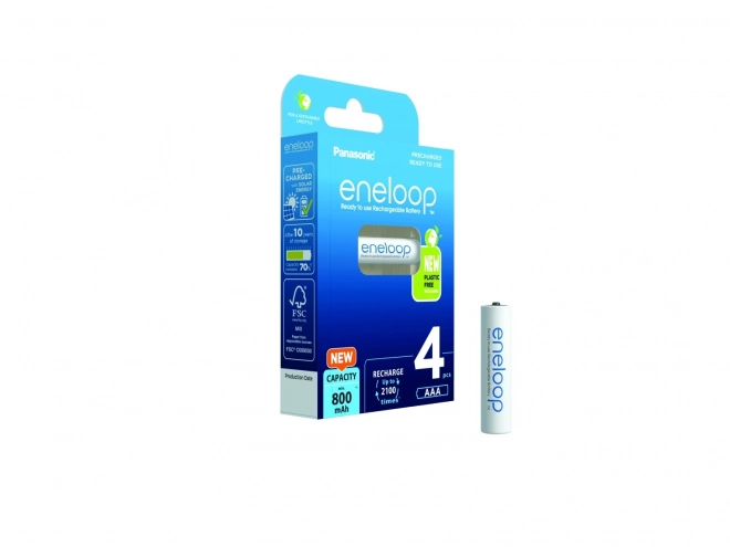 Polnilne baterije Eneloop AAA 800 mAh 4 kosi