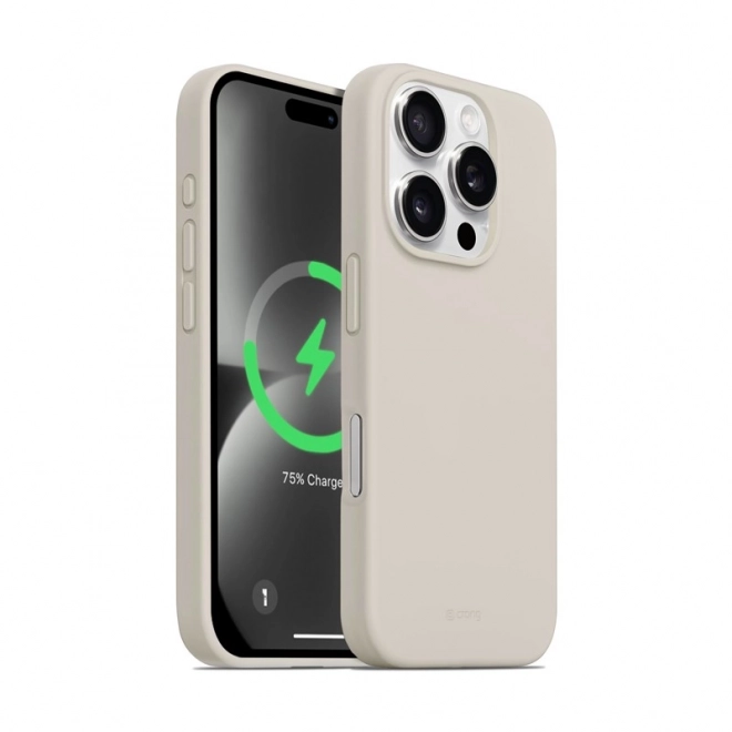Zaščitni ovitek Color Cover Magnetic za iPhone 16 Pro Max MagSafe v peščeno bež barvi