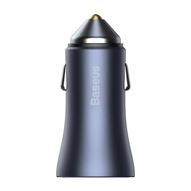 Polnilec za avto Baseus z dvojnim USB in kablom USB-C