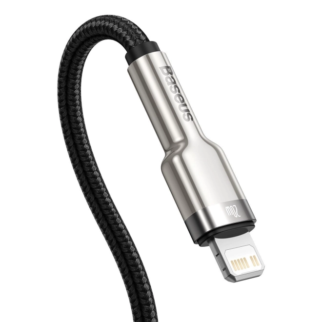 Baseus USB-C na Lightning kabel Cafule 20W, 2m črn