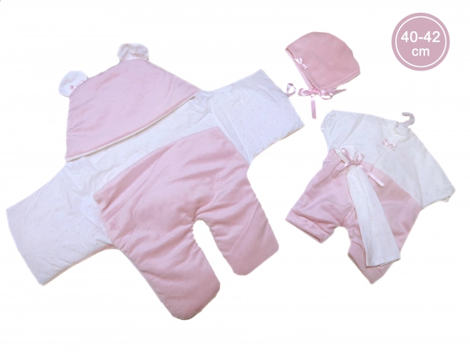Llorens M740-60 oblačilo za lutko novorojenček NEW BORN velikosti 40-42 cm