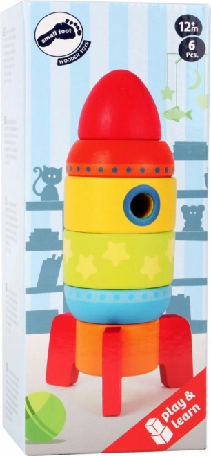 Small Foot Lesena barvna raketa