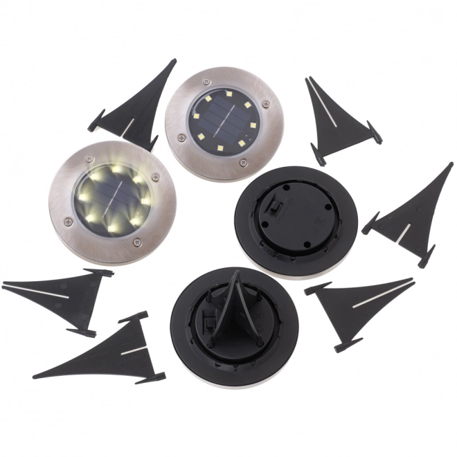 Vrtni solarni svetilke 8 LED 4 kosi - topla bela