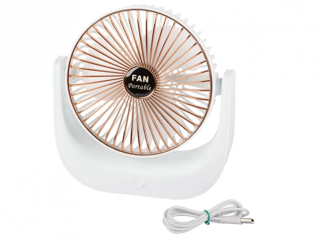 Brezžični namizni ventilator – Belo-roza