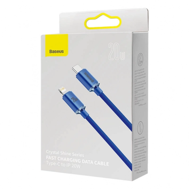 Baseus Crystal Shine kabel USB-C na Lightning 20W PD 2m moder