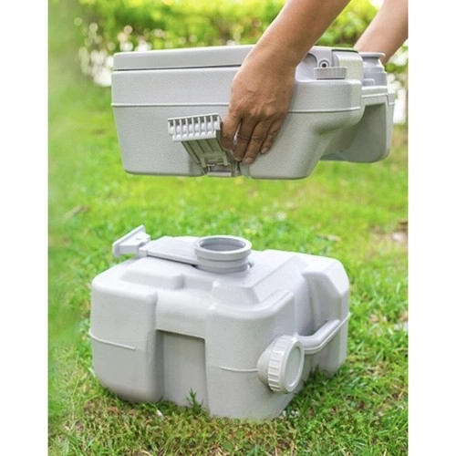 Trizand 24498 Prenosna kamping WC 20 + 12 l, siva