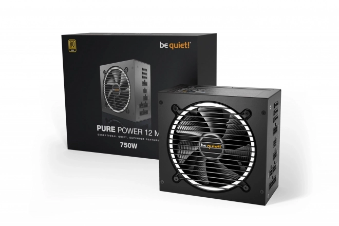 Vtični napajalnik Be Quiet! Pure Power 12 M 750W ATX 3.0 GOLD