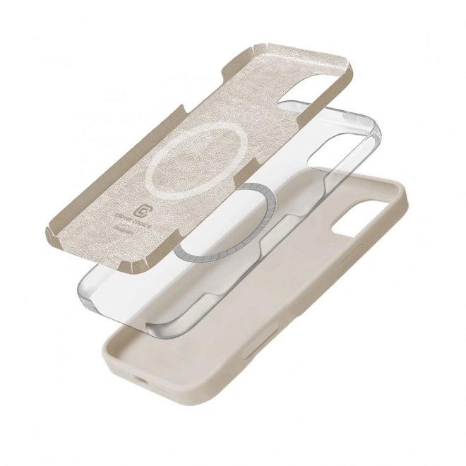 Zaščitni ovitek Color Cover Magnetic za iPhone 16 Pro Max MagSafe v peščeno bež barvi