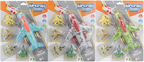 Komplet plastičnih letal na vztrajnik za otroke