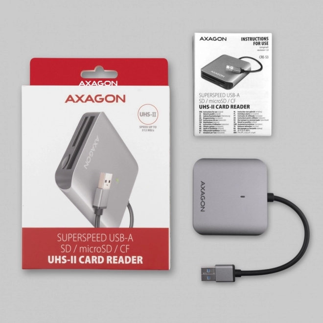 Bralnik kartic Axagon CRE-S3 USB 3.2 Gen 1