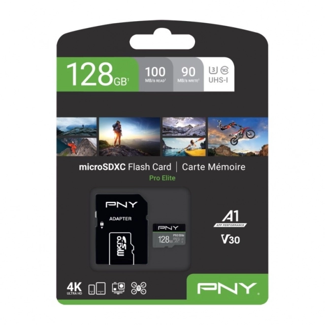 128GB pomnilnik MicroSDXC P-SDU128V31100PRO-GE