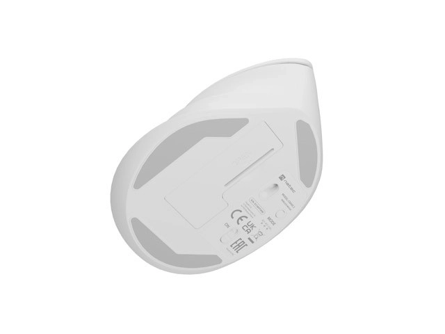 Vertikalna brezžična miška Crake 2 BT 5.2 + 2.4GHz bela