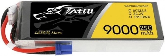 Litijev akumulator Tattu 9000mAh 22,2V 25C