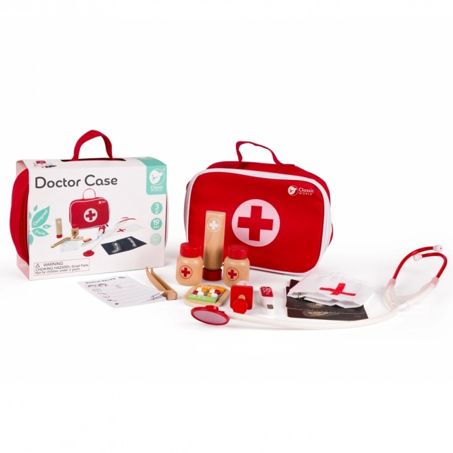 Set zdravnik/19 kos les/ plast v papirnati embalaži 21x16x8cm