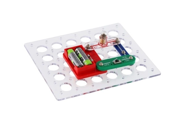 Skrivnosti elektronike 80 eksperimentov mini na baterije v škatli 24x18x4cm od 6 let