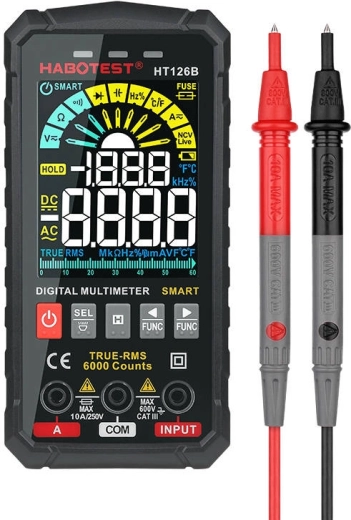 Natančno merjenje true‑RMS in način SMART