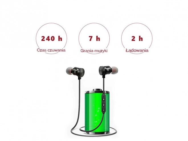 Brezžične športne bluetooth slušalke za ušesa