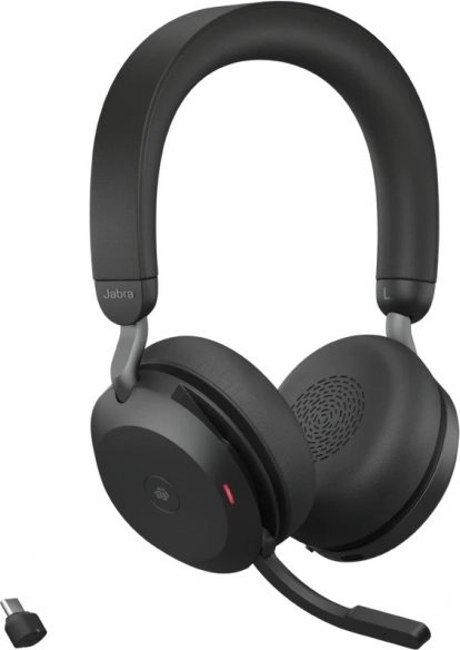 Jabra Evolve2 75 brezžične slušalke z polnilnim stojalom