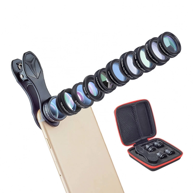 Set mobilnih objektivov 10 v 1 Apexel