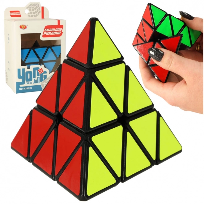 Uganka igra PYRAMINX Rubikova kocka 9,7 cm