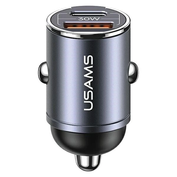 Avtopolnilec 30W 1xUSB+1xUSB-C Hitro polnjenje