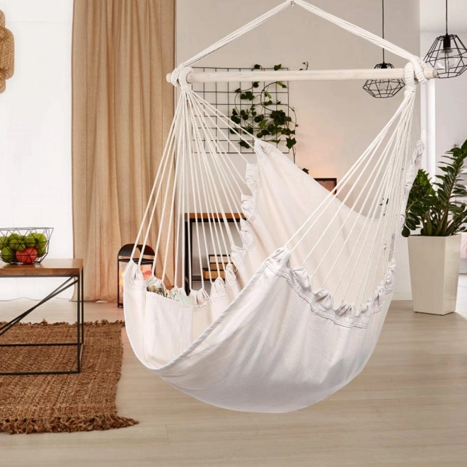 MODERN HOME Viseči gugalni stol Hamak z 2 blazinama