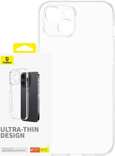 Prozoren etui za telefon Baseus OS-Lucent Series za iPhone 15 Plus