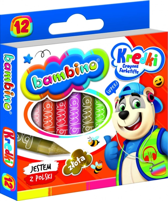Grafitne voščenke Bambino - 12 kosov