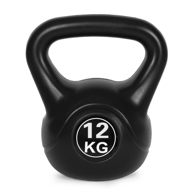Kettlebell za vadbo črna - 12 kg