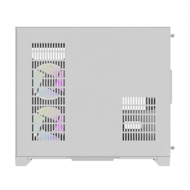 Računalniško ohišje Darflash FT418 + 6 ventilatorjev aRGB (bela)