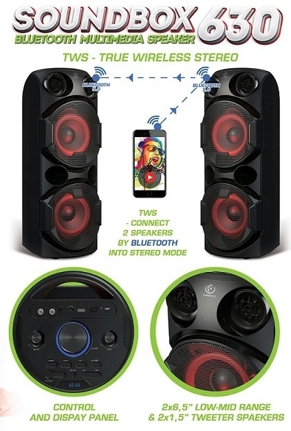 Karaoke zvočnik Bluetooth SoundBox 630