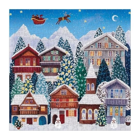 Puzzle božična vas 500 kosov