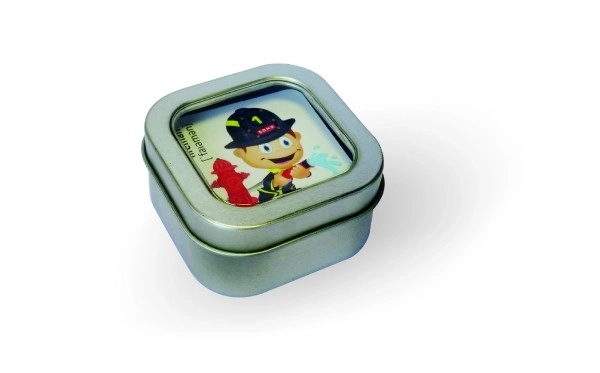 Pexeso Poklici vodoodporno 64 kartic v pločevinasti škatlici 6x6x4cm