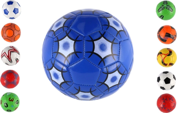 Nogometna žoga junior 15 cm – šivana, usnjena, mešanica barv