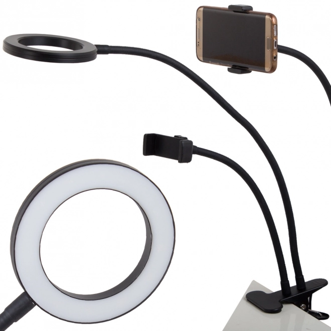 Namizna LED svetilka s držalom za telefon