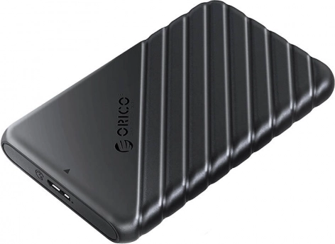 Orico 25PW1 zunanji ohišji za 2,5" HDD/SSD, USB 3.0 5 Gb/s, USB‑A na Micro‑B, črn