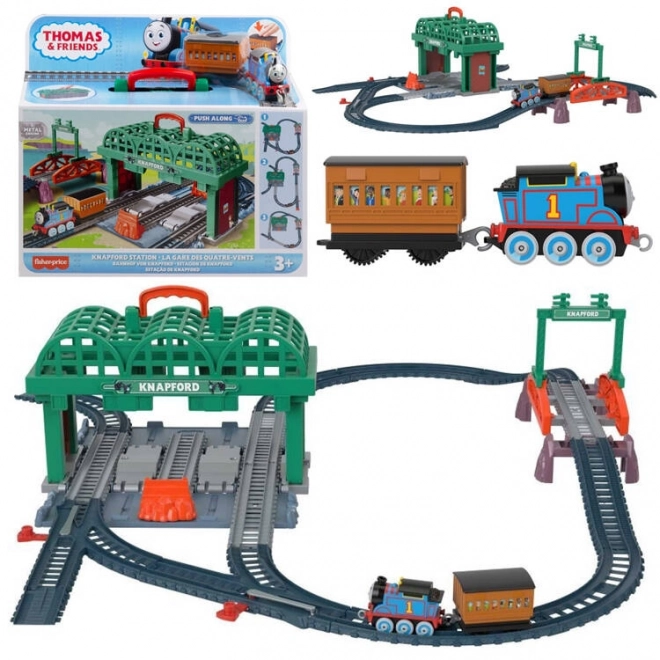 Fisher-Price Vlak Tomo in prijatelji Postaja Grodkov lokomotiva