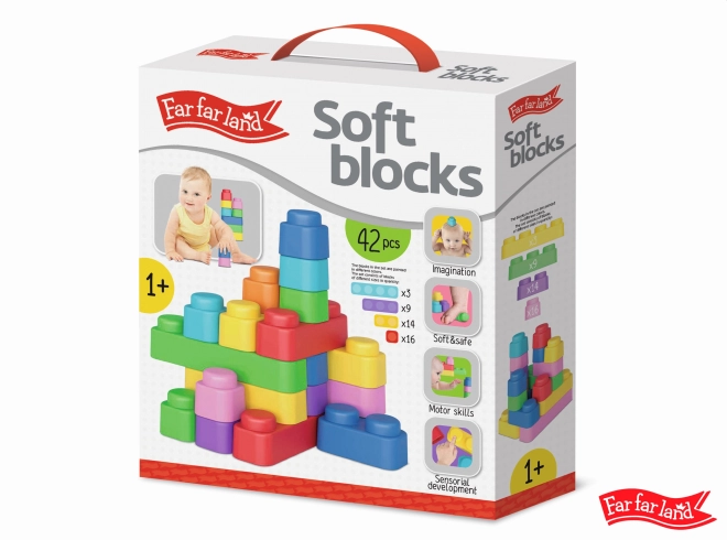 Far Far Land mehke gradbene kocke 42 blokov