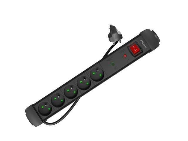 Napajalni trak 3,0m 5x230 cz SP1-05E-0300-BK