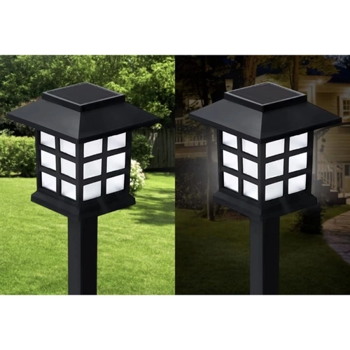 Sončna vrtna svetilna LED – set 6x hišica